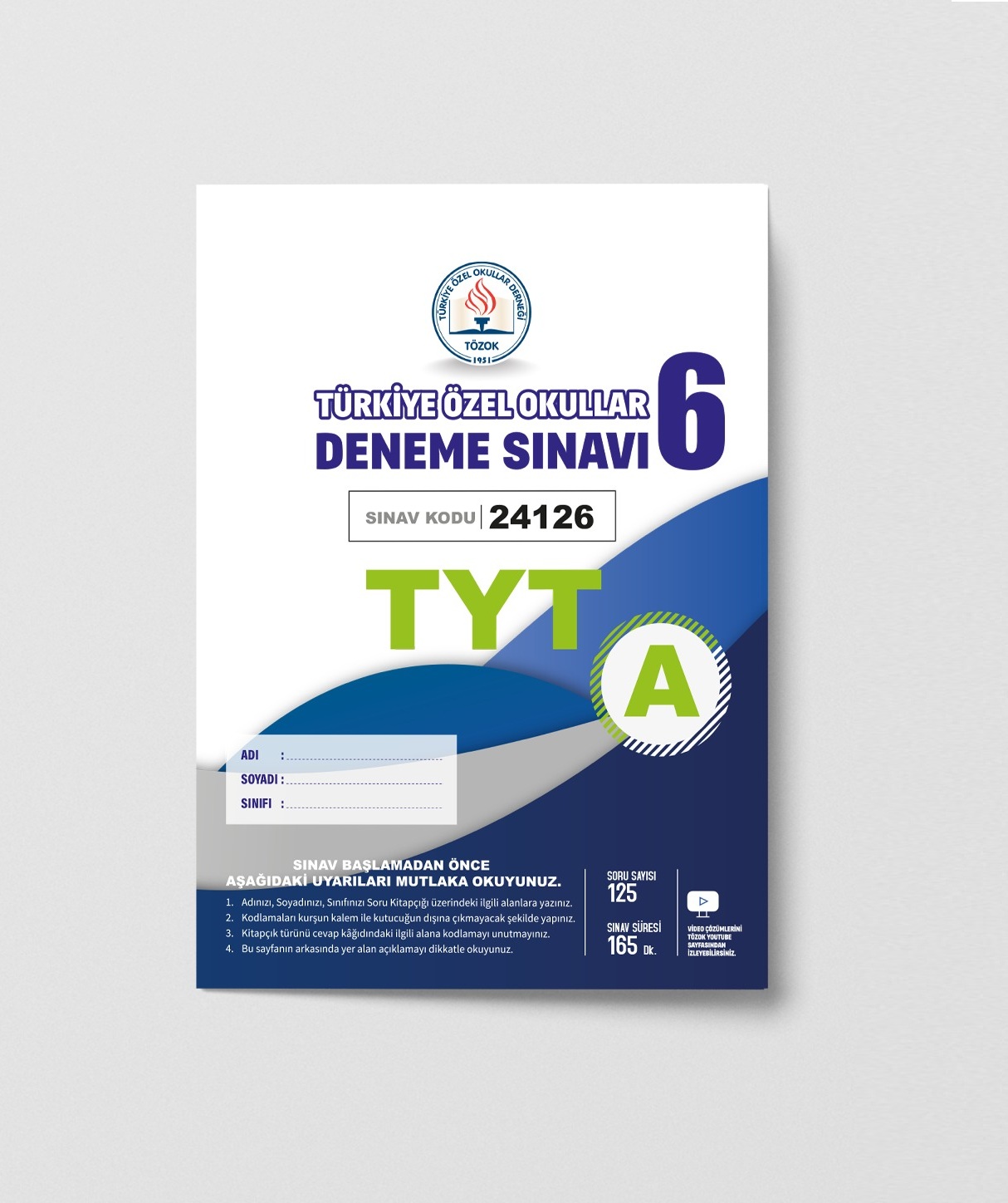 TÖZOK TYT DENEME SINAVI -6