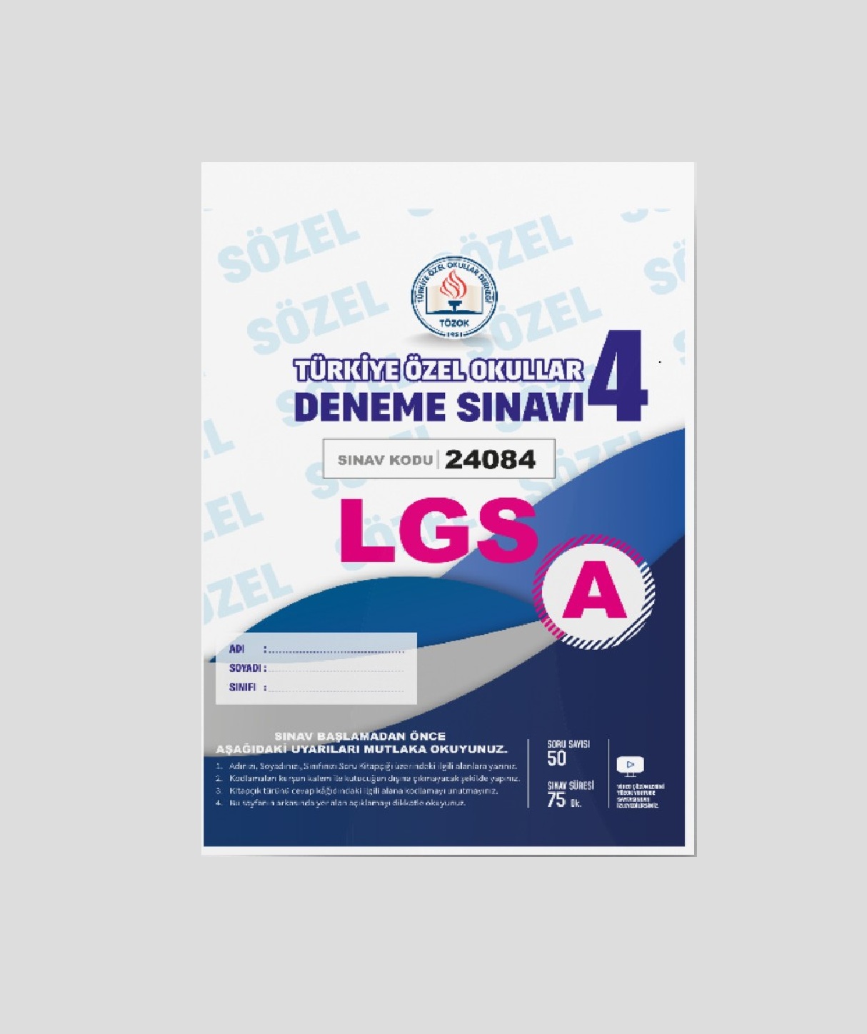 TÖZOK LGS SÖZEL DENEME SINAVI -4